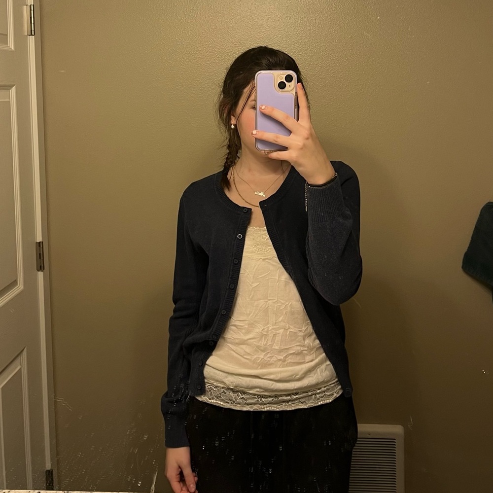 Navy blue sweater